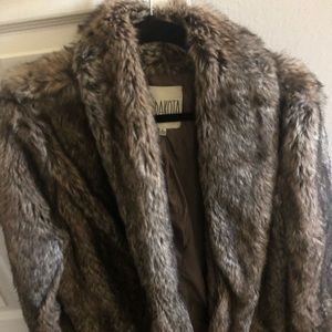 Faux fur coat